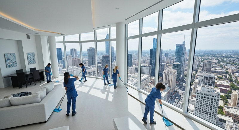 high rise cleaning